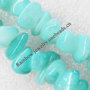 Gemstone beads, Agate(dyed), Nugget 7-18mm, sold per 16-inch strand