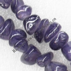 Gemstone beads, Agate(dyed), Nugget 10-20mm, sold per 16-inch strand
