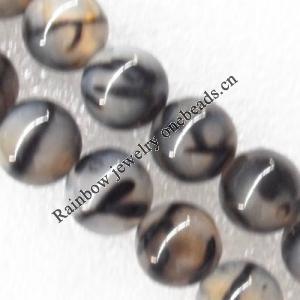 Gemstone beads, Agate(dyed), Round 6mm, sold per 16-inch strand