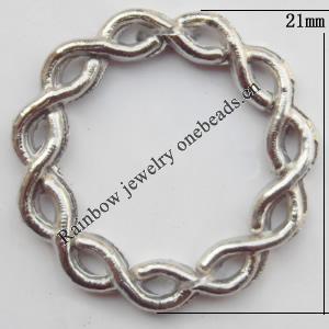 Connector, Lead-free Zinc Alloy Jewelry Findings, 21mm Sold by Bag