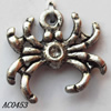 Pendant, Lead-free Zinc Alloy Jewelry Findings, Crab 19x16mm Hole:2mm, Sold by Bag