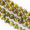 Gemstone beads, Agate(dyed), Round 6mm, sold per 16-inch strand