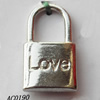 Pendant, Lead-free Zinc Alloy Jewelry Findings, Lock 9x18mm Hole:6mm, Sold by Bag