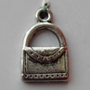 Pendant, Lead-free Zinc Alloy Jewelry Findings, Lock 11x18mm Hole:1.5mm Sold by Bag