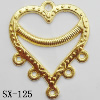 Connector, Lead-free Zinc Alloy Jewelry Findings, 28x33mm Hole=1.2mm, Sold by Bag