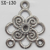 Connector, Lead-free Zinc Alloy Jewelry Findings, 17x21mm Hole=1mm, Sold by Bag