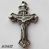 Pendant, Lead-free Zinc Alloy Jewelry Findings, Cross 23x31mm Hole:1mm, Sold by Bag