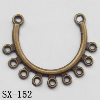 Connector, Lead-free Zinc Alloy Jewelry Findings, 26x30mm Hole=1.2mm, Sold by Bag