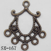 Connector, Lead-free Zinc Alloy Jewelry Findings, 25x29mm Hole=1.5mm, Sold by Bag