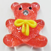 Resin Cabochons, No Hole Headwear & Costume Accessory, Animal with Acrylic Zircon 30x34mm, Sold by Bag