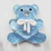 Resin Cabochons, No Hole Headwear & Costume Accessory, Animal with Acrylic Zircon 30x34mm, Sold by Bag