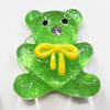Resin Cabochons, No Hole Headwear & Costume Accessory, Animal with Acrylic Zircon 30x34mm, Sold by Bag