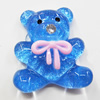 Resin Cabochons, No Hole Headwear & Costume Accessory, Animal with Acrylic Zircon 30x34mm, Sold by Bag