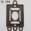Connector, Lead-free Zinc Alloy Jewelry Findings, 17x30mm Hole=2.4mm, 1.8mm, Sold by Bag