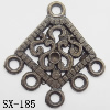 Connector, Lead-free Zinc Alloy Jewelry Findings, 24x25mm Hole=1.8mm, Sold by Bag