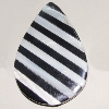 Shell (with Resin)pendant, Handmade Flat Teardrop 64x44mm Sold by Bag