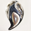 Shell (with Resin)pendant, Handmade 64x40mm Sold by Bag