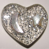 Shell pendant, Heart 44x40mm Sold by Bag