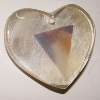 Shell pendant, Heart 38mm Sold by Bag
