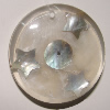 Shell pendant, Flat Round 46mm Sold by Bag