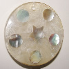 Shell pendant, Flat Round 44mm Sold by Bag