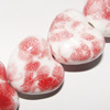 Ceramics Jewelry Beads, Heart 18x20mm Hole:3mm, Sold by Group