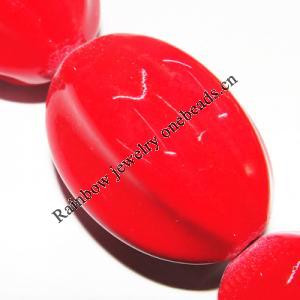 Ceramics Jewelry Beads, Fluted 37x28mm Hole:2mm, Sold by Group