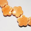 Ceramics Jewelry Beads, Flower 23mm Hole:3mm, Sold by Group