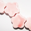 Ceramics Jewelry Beads, Flower 23mm Hole:3mm, Sold by Group