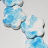 Ceramics Jewelry Beads, Flower 23mm Hole:3mm, Sold by Group