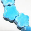 Ceramics Jewelry Beads, Flower 23mm Hole:3mm, Sold by Group