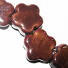 Ceramics Jewelry Beads, Flower 23mm Hole:3mm, Sold by Group