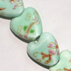 Ceramics Jewelry Beads, Heart 15x15mm, Sold by Group