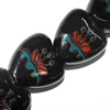 Ceramics Jewelry Beads, Heart 15x15mm, Sold by Group