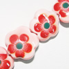 Ceramics Jewelry Beads, Flower 15mm Hole:3mm, Sold by Group