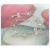 Sterling Silver European style Bracelets, Length:7.09inch, Sold by PC