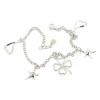 Sterling Silver European style Bracelets, Length:7.09inch, Sold by PC