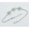 Sterling Silver European style Bracelets, Length:7.09inch, Sold by PC