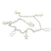 Sterling Silver European style Bracelets, Length:7.09inch, Sold by PC