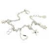 Sterling Silver European style Bracelets, Length:7.09inch, Sold by PC