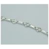 Sterling Silver European style Bracelets, Length:7.5inch, Sold by PC