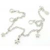 Sterling Silver European style Bracelets, Length:7.09inch, Sold by PC