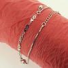 Sterling Silver European style Bracelets, Length:7.09inch, Sold by PC