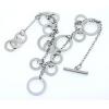 Sterling Silver European style Bracelets, Length:7.09inch, Sold by PC