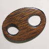 Imitate Wood Acrylic Connector, 32x22mm  Sold by Bag