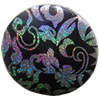 Painted Spray-paint Hardening Acrylic Beads, Flat Round 32mm Sold by Bag