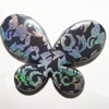 Painted Spray-paint Hardening Acrylic Beads, Butterfly 45x34mm Hole:3mm Sold by Bag
