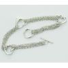 Sterling Silver European style Bracelets, Length:7.09inch, Sold by PC
