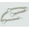 Sterling Silver European style Bracelets, Length:7.09inch, Sold by PC