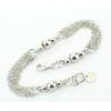 Sterling Silver European style Bracelets, Length:7.09inch, Sold by PC